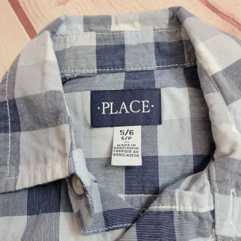Children's Place plaid shirt S5/6